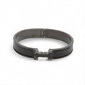 Hermès Click H fan Bangle GP Black