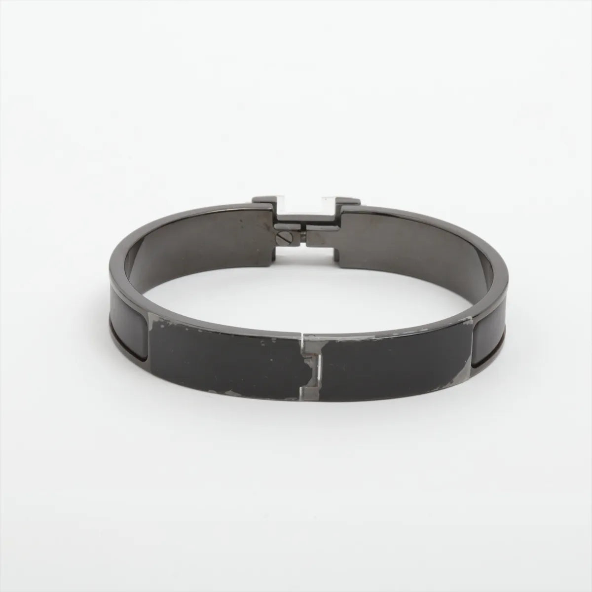 Hermès Click H fan Bangle GP Black