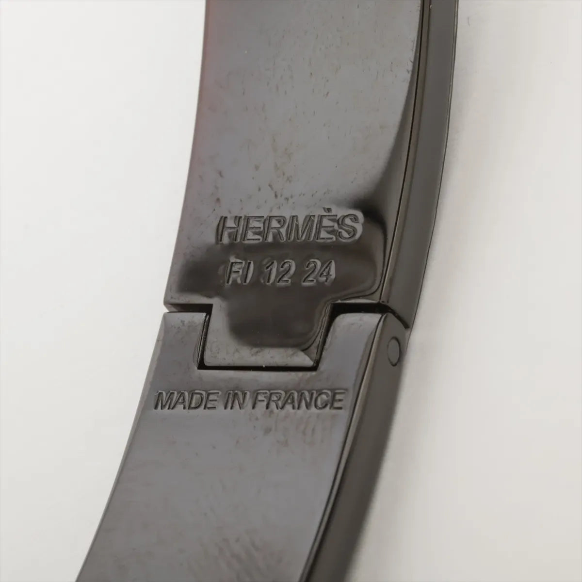 Hermès Click H fan Bangle GP Black