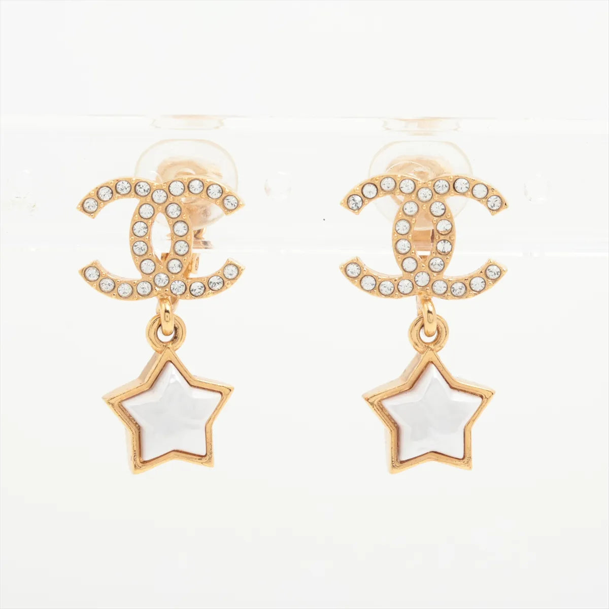 Chanel Coco Mark Clip On Earrings
