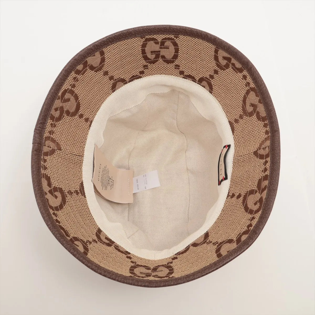 Gucci Jumbo GG Hat L Cotton & Polyester Beige
