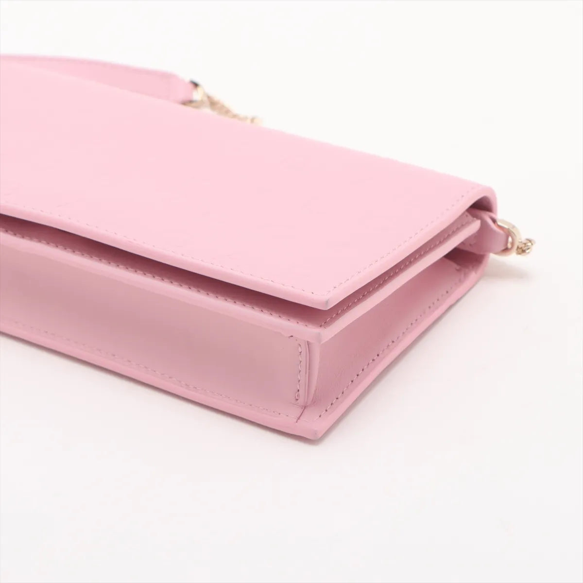 Bvlgari Infinitum Leather Chain Wallet Pink
