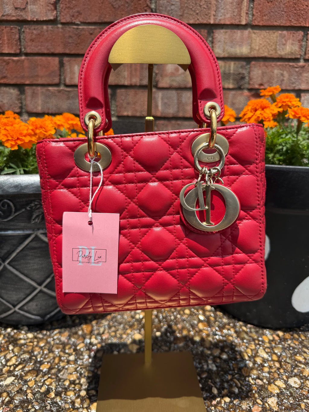 Christian Dior Lady Small Red