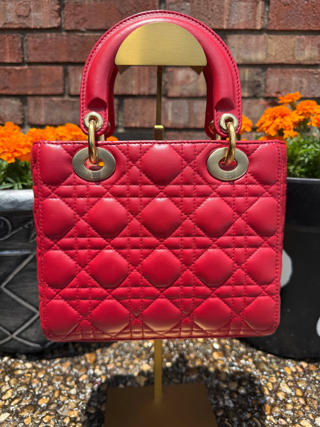 Christian Dior Lady Small Red