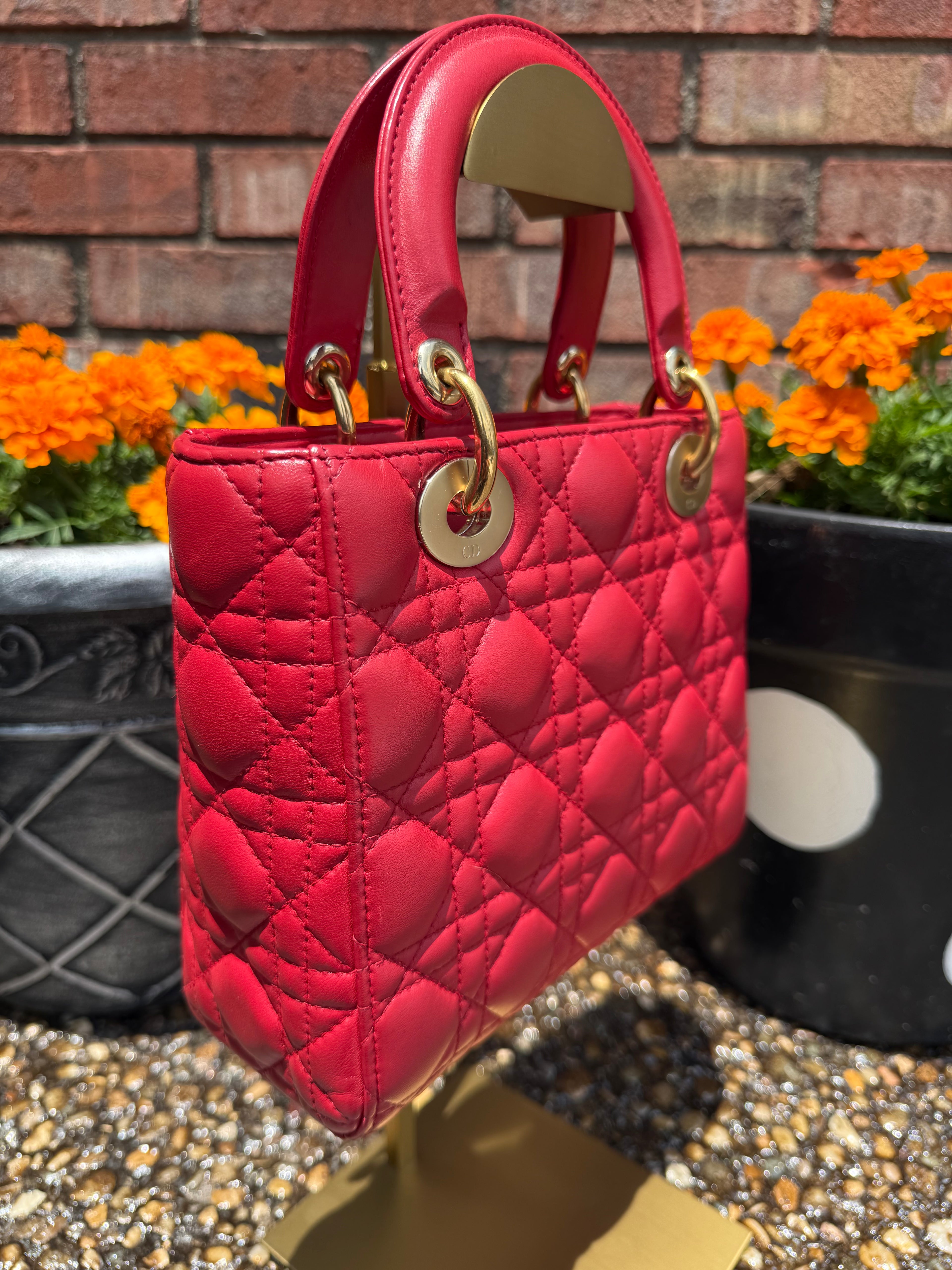 Christian Dior Lady Small Red