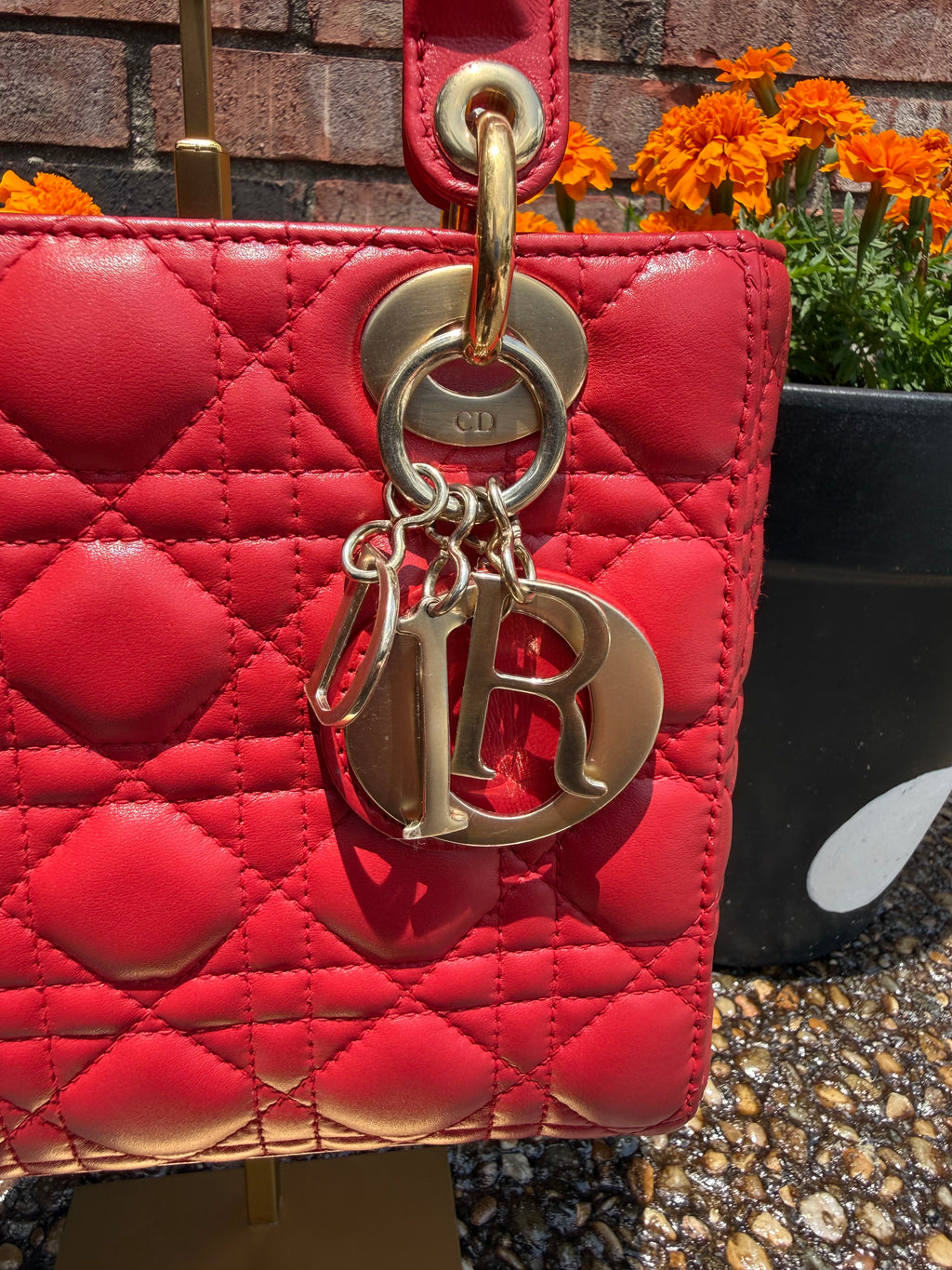 Christian Dior Lady Small Red