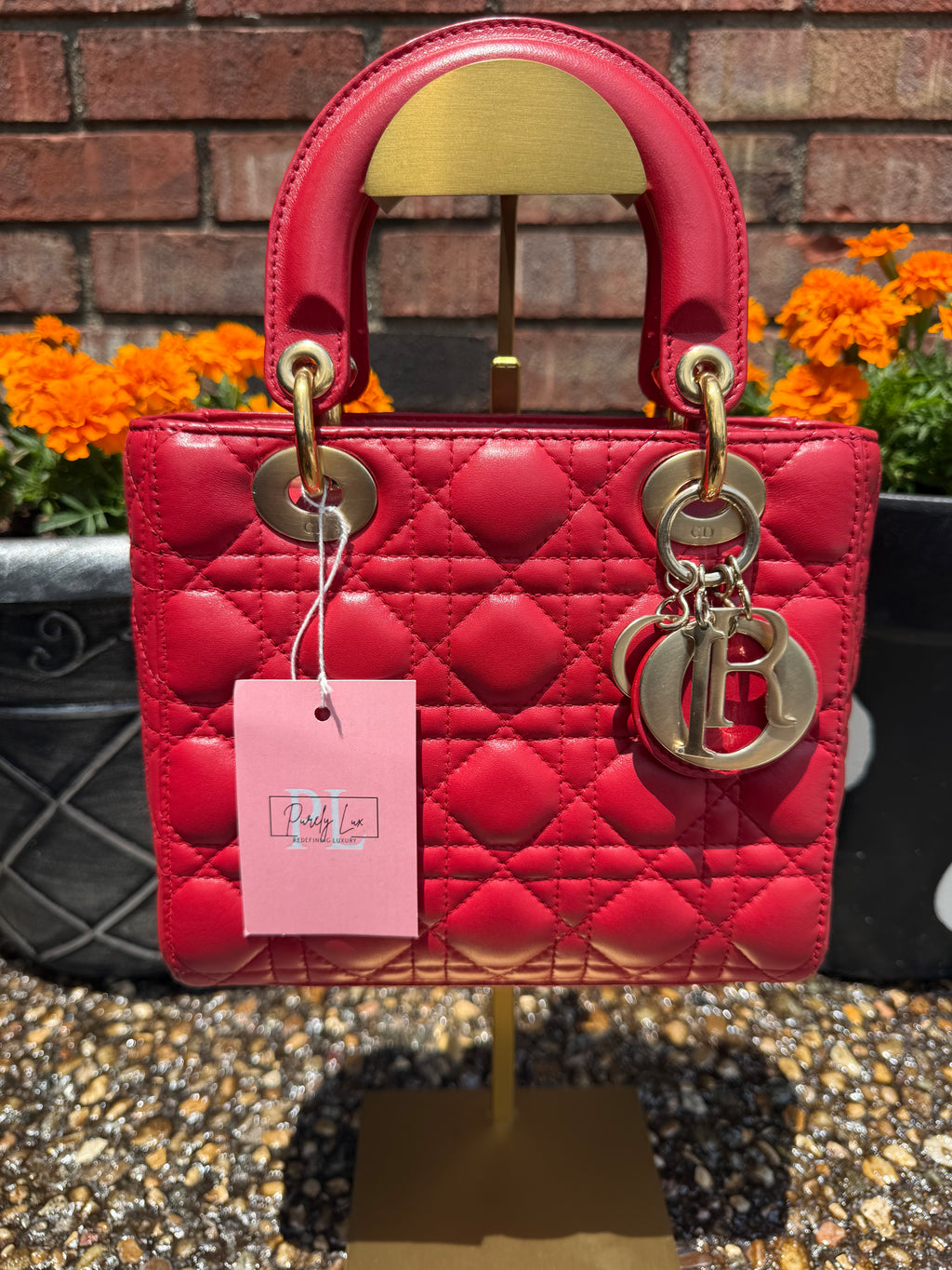 Christian Dior Lady Small Red
