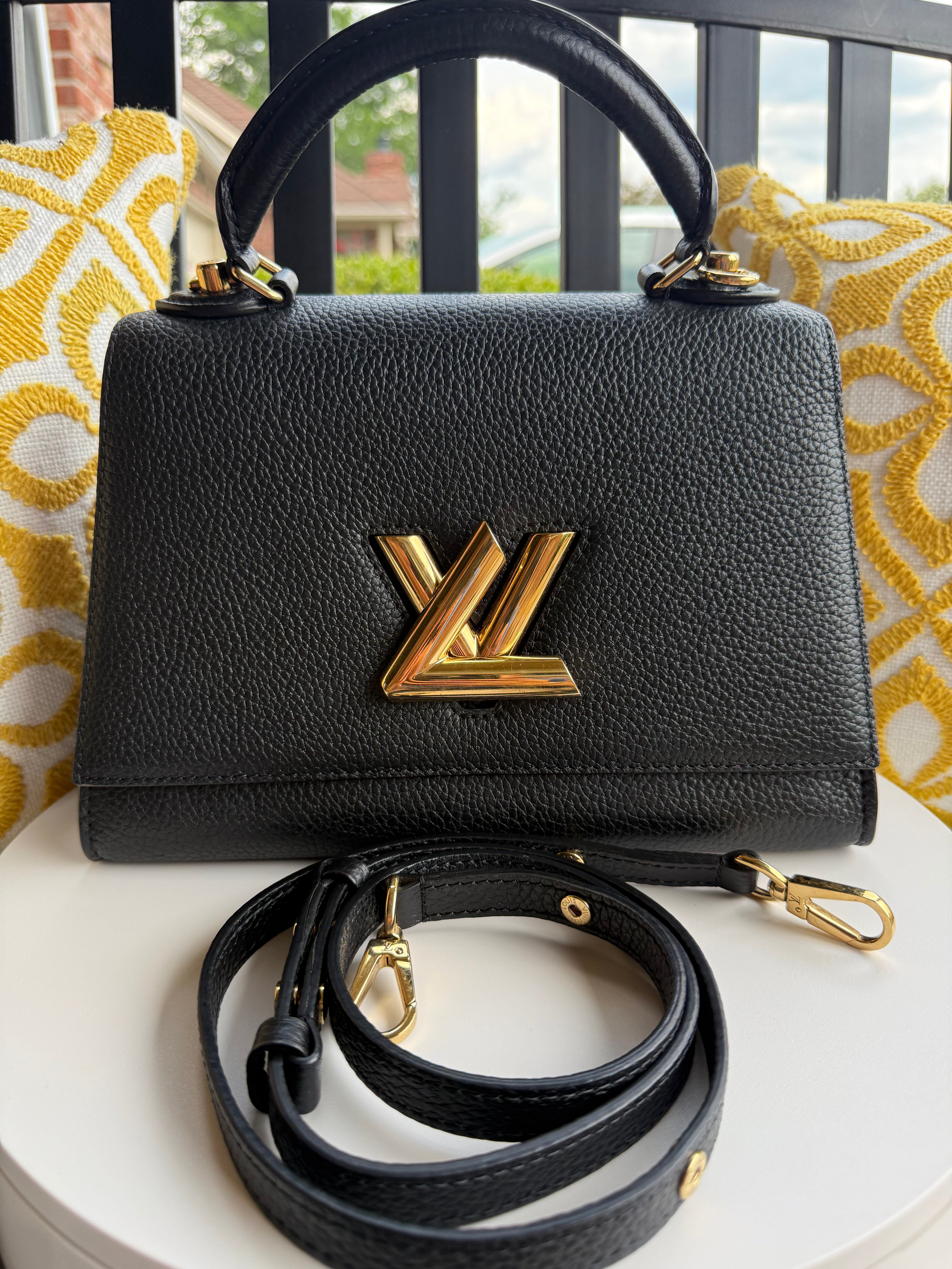 Louis Vuitton Top Handle Black Twist