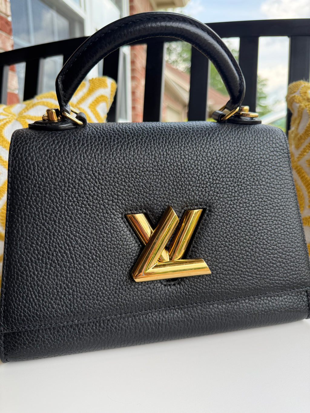 Louis Vuitton Top Handle Black Twist