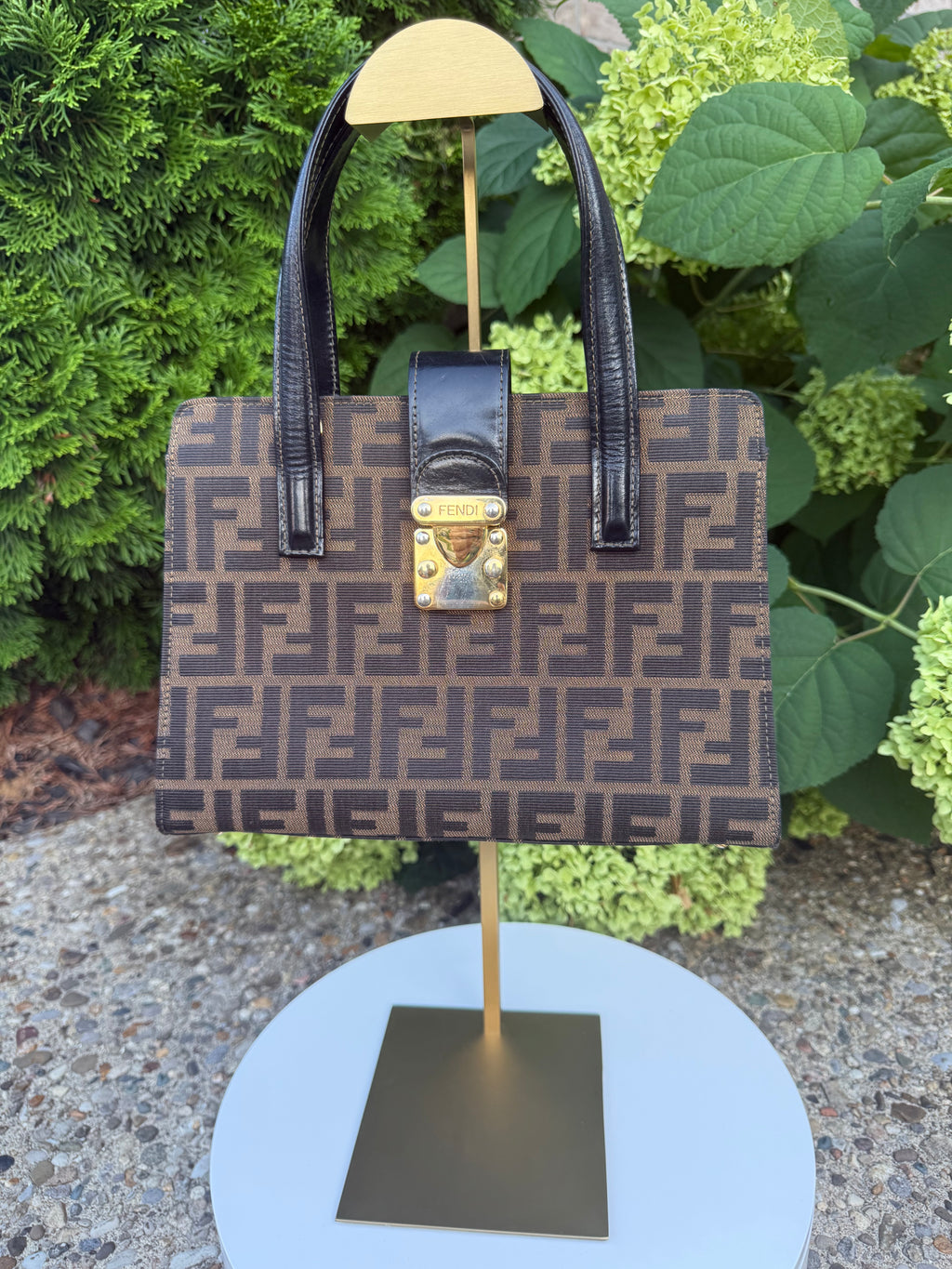 Fendi zucca top handle