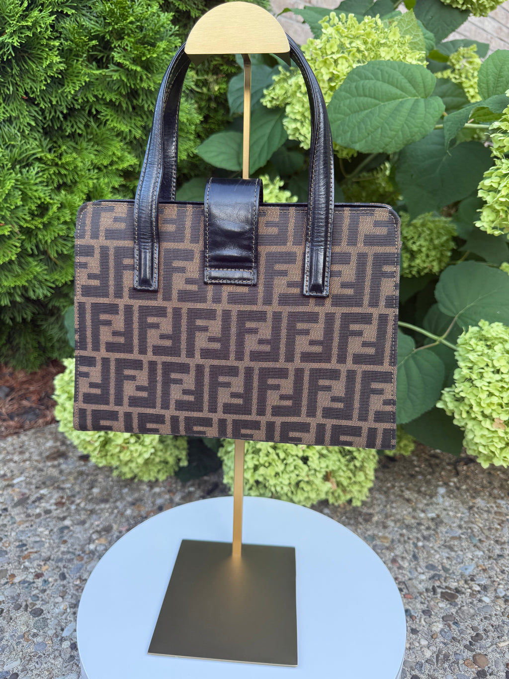 Fendi zucca top handle