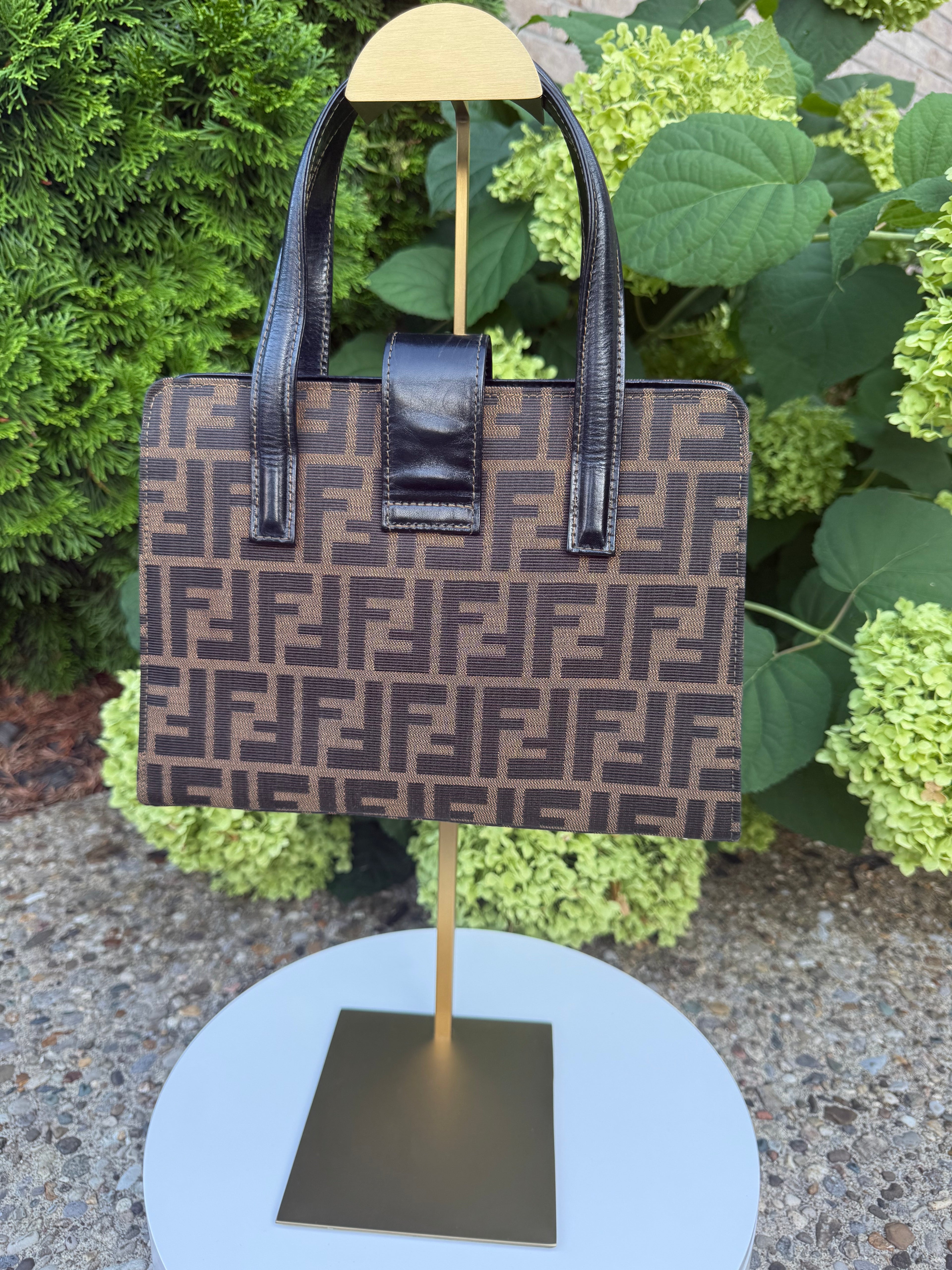 Fendi zucca top handle