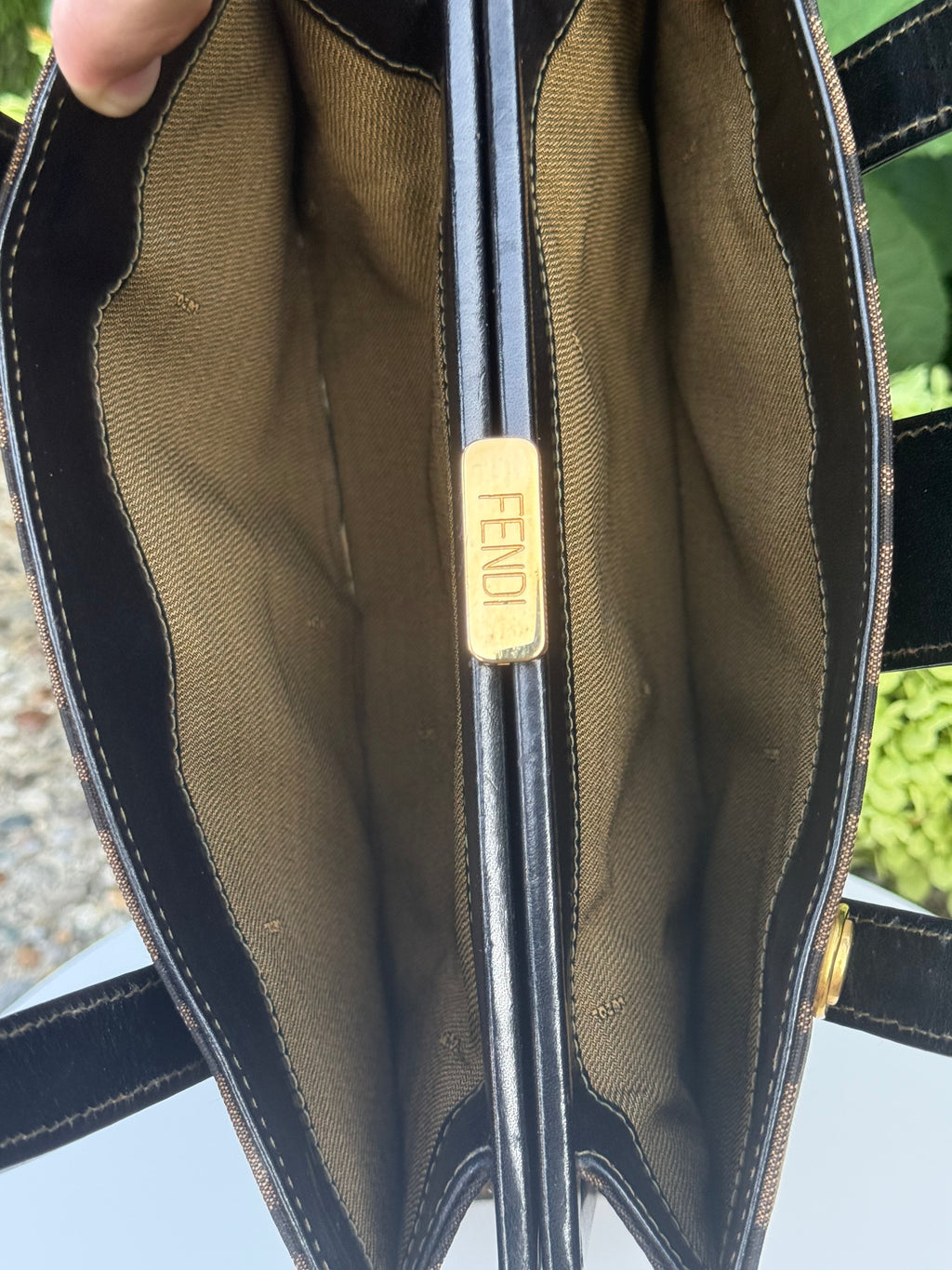 Fendi zucca top handle