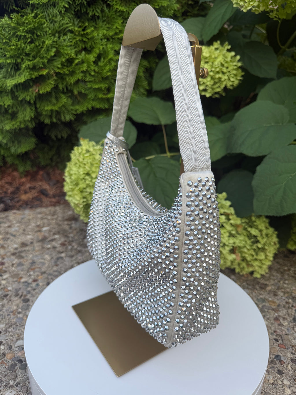 Prada sequin re edition silver