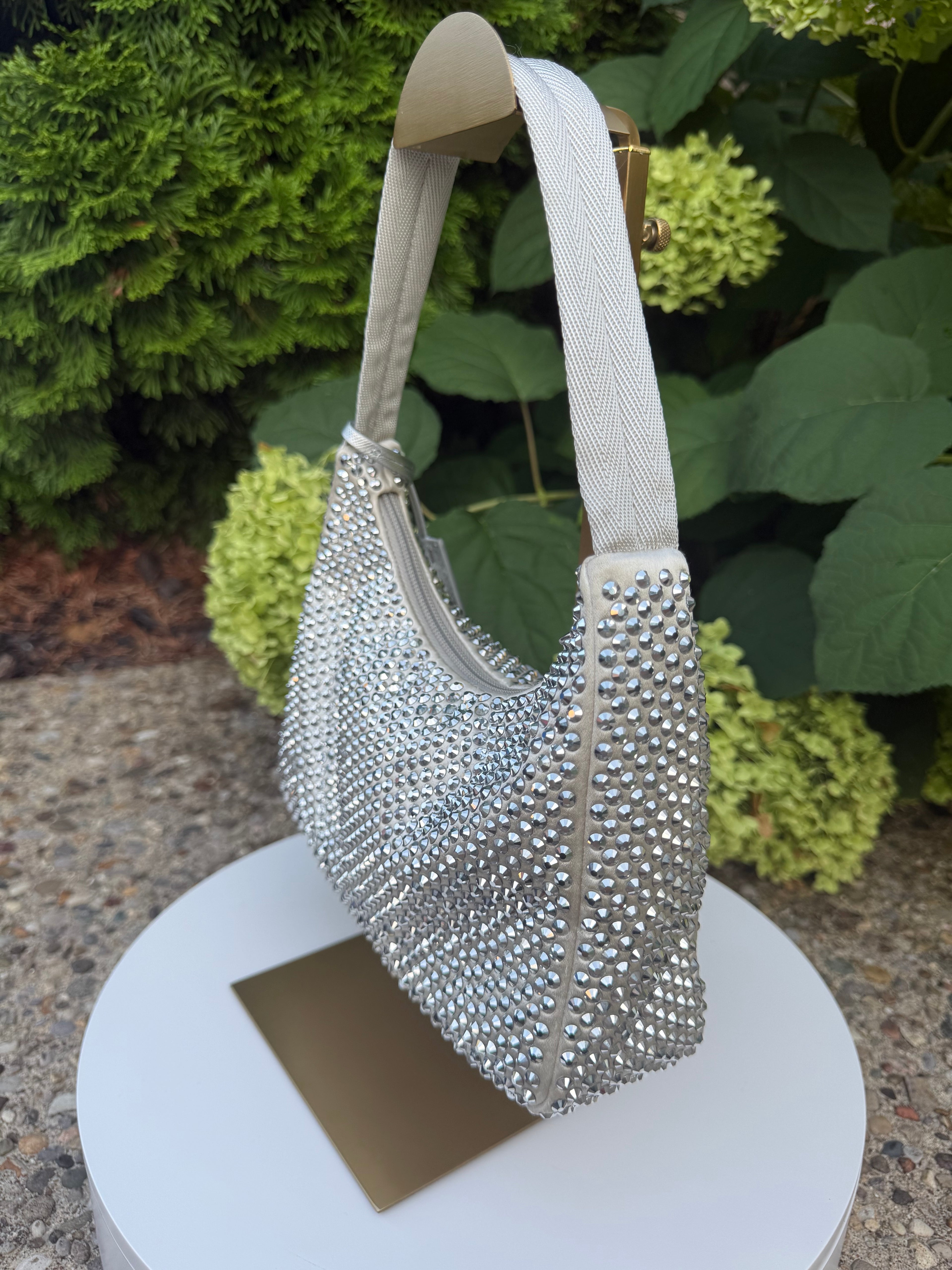 Prada sequin re edition silver