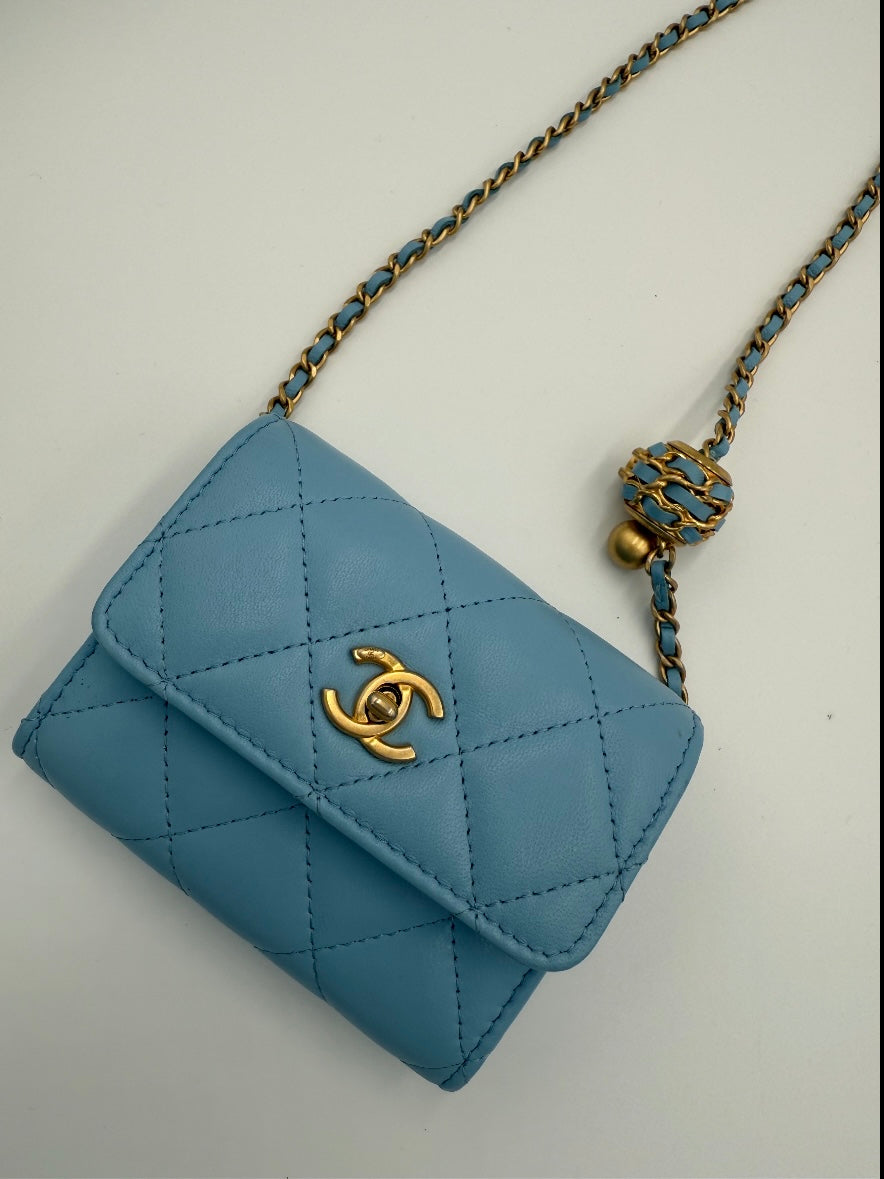 Chanel Card Holder with Chain