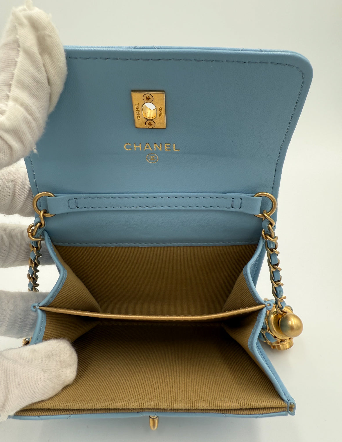 Chanel Card Holder with Chain