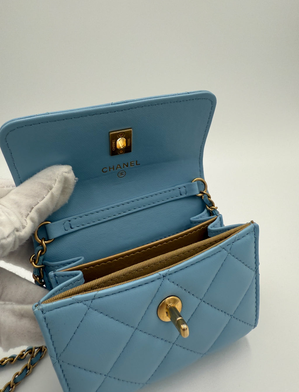 Chanel Card Holder with Chain