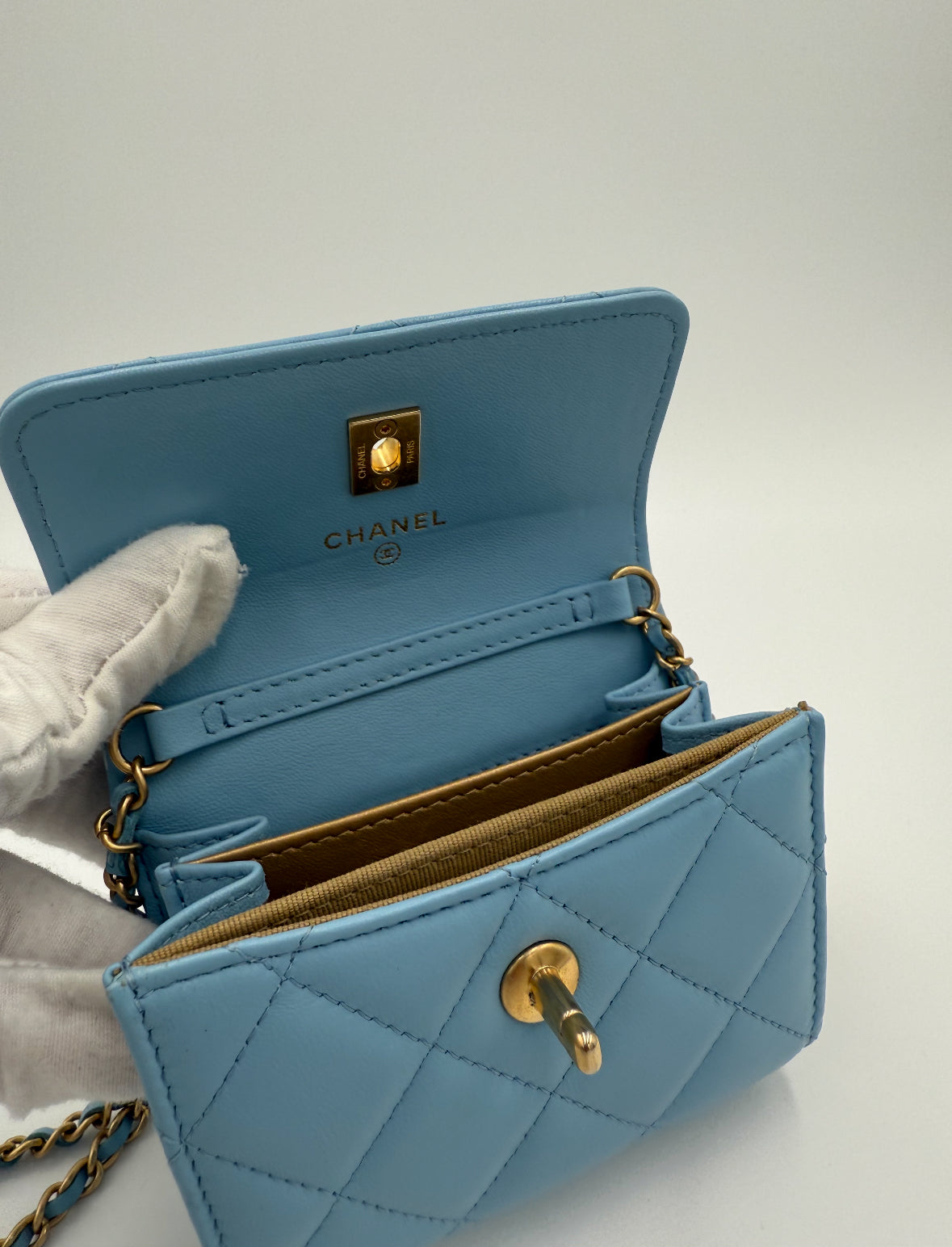 Chanel Card Holder with Chain