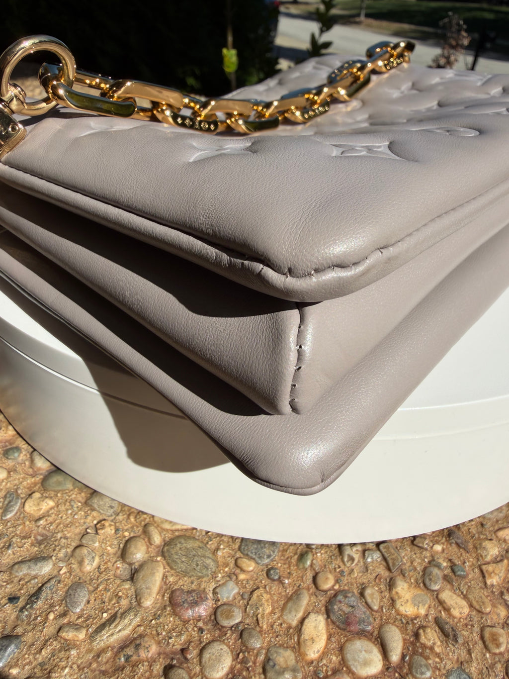 Louis Vuitton Greige Coussin PM
