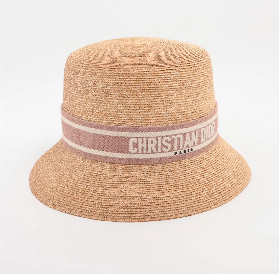 Christian Dior Straw Bucket Hat