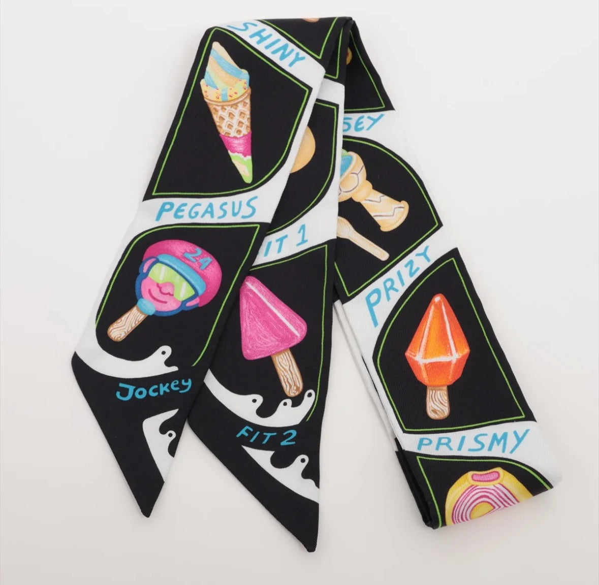 Hermès Silk Funny Ice Cream Twilly