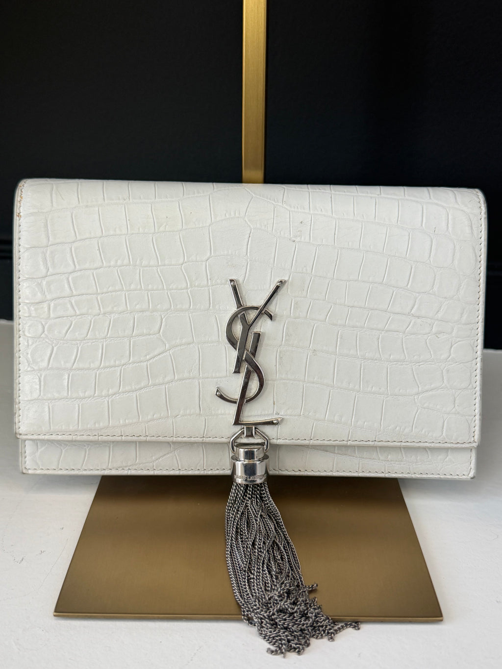 YSL Embossed Crossbody