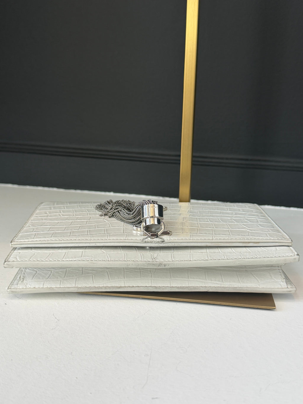 YSL Embossed Crossbody